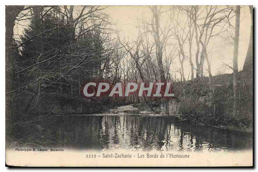 Saint-Zacharie - Les Bords de l'Huveaune — Phototypie H. Laboche, Marseille, n° 2220