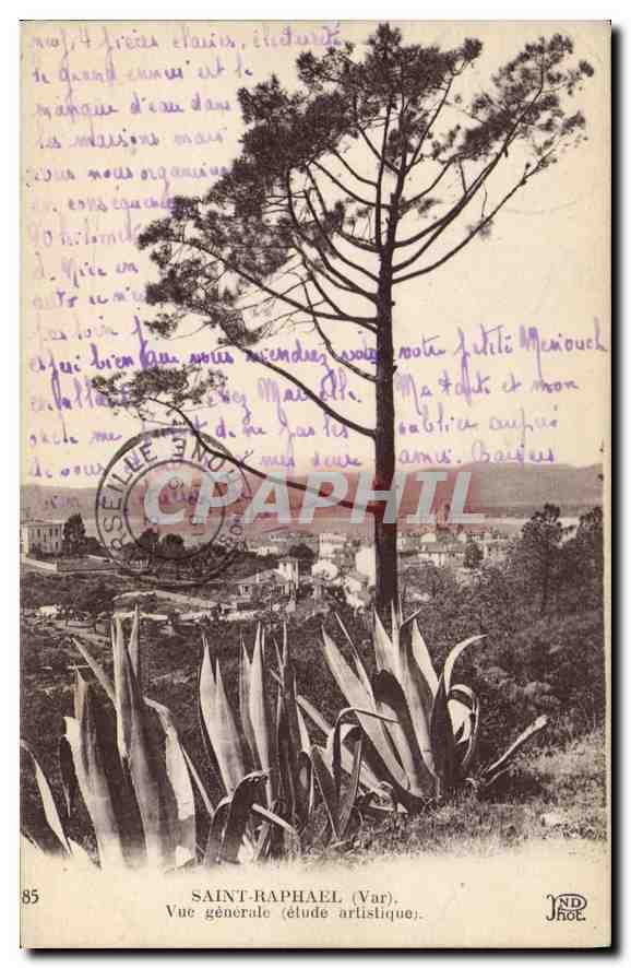 CPA Saint Raphael (Var) Vue generale (etude artistique)