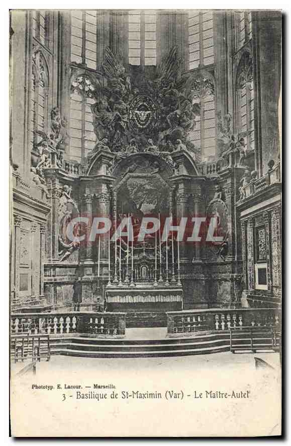 Basilique de St-Maximin (Var) — Le Maître-Autel — Phototyp. E. Lacour — Marseille