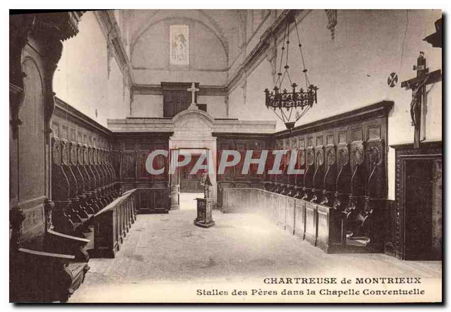 Chartreuse de Montrieux — Stalles des Pères dans la Chapelle Conventuelle — F. Ducézelle, Marseille