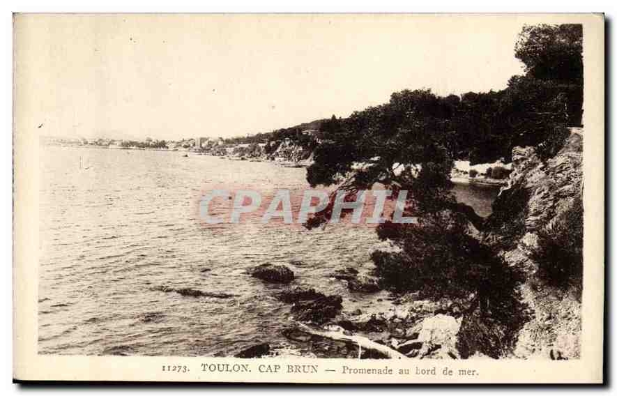 CPA Toulon Cap Brun Promenade au Bord de mer