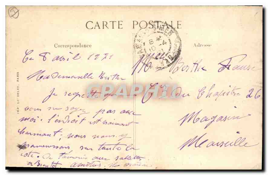 TAMARIS-SUR-MER — Vue Générale — La Station Hivernale la plus au sud de la Côte d'Azur — Verso