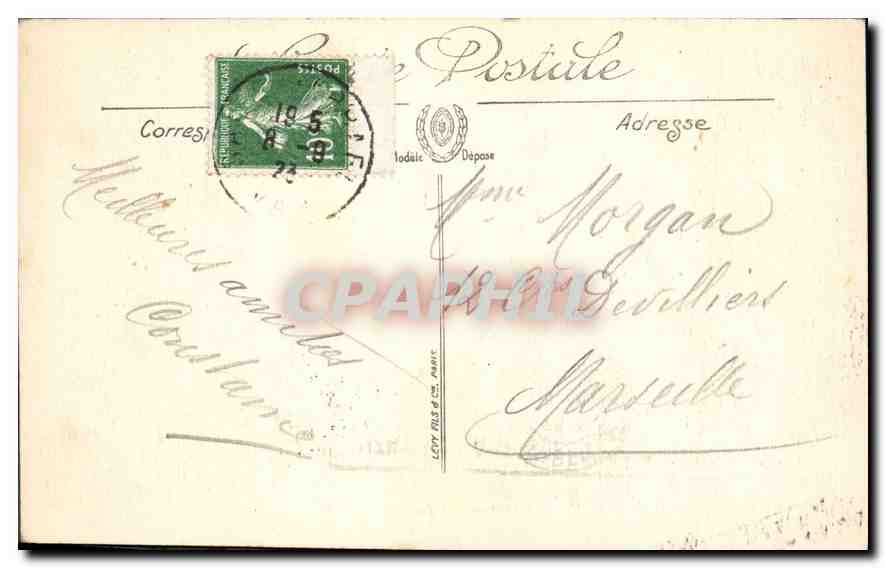 CPA Boulouris Bords de la Mer et Semaphore de Dramon  — Rückseite