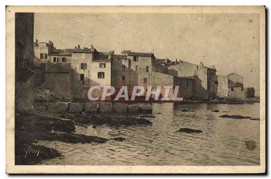 CPA Cote d'Azur Saint Tropez les Maison des Pecheurs 