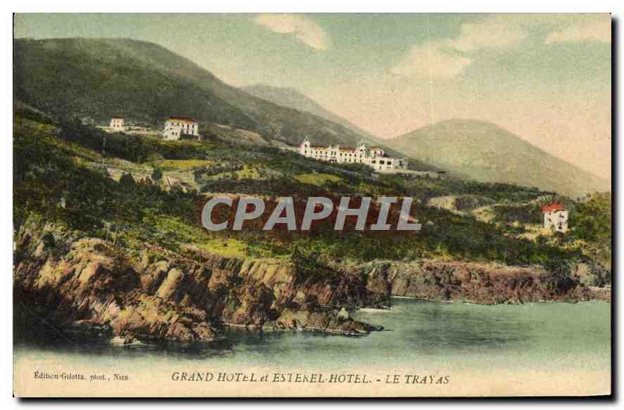 CPA Grand hotel et Esterel hotel le Trayas 