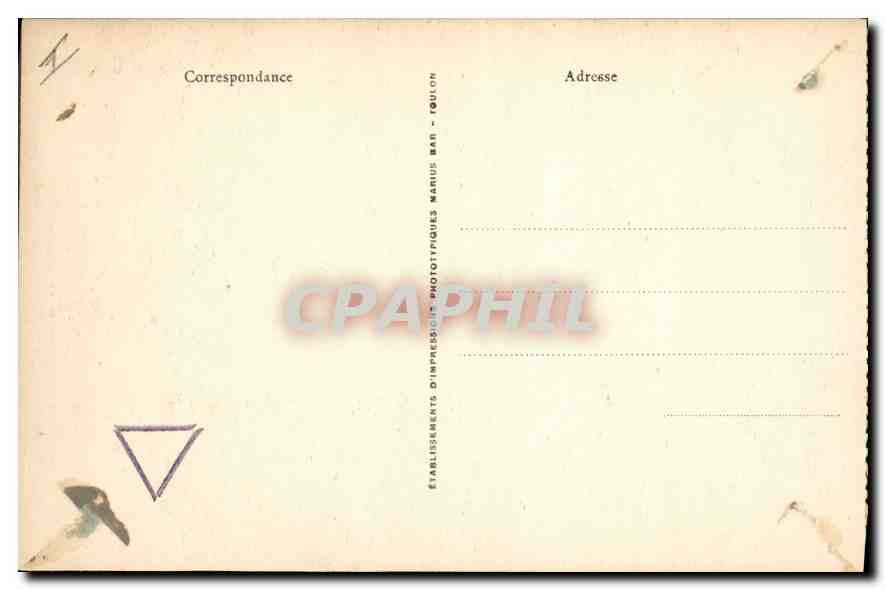 CPA Saint Maximin Var La Basilique Porte centrale a l'Antree du Choeur  — Verso