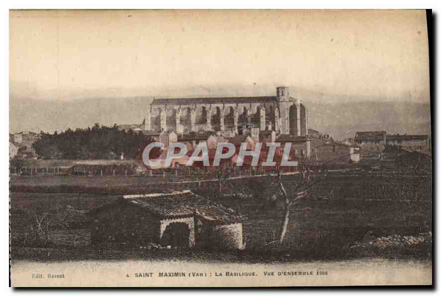 CPA Saint Maximin Var La Basilique Vue d'Ensemble 