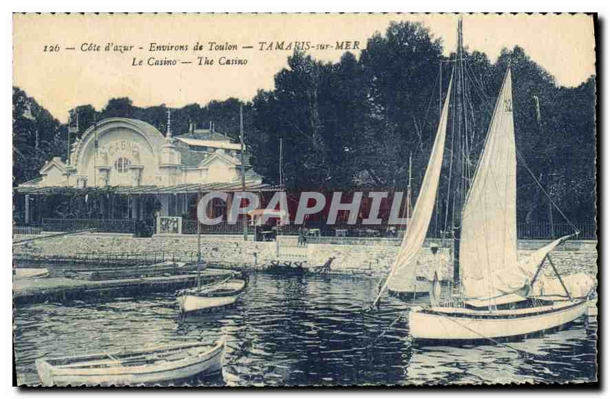 CPA Cote d'Azur environs de Toulon Tamaris sur Mer le Casino 