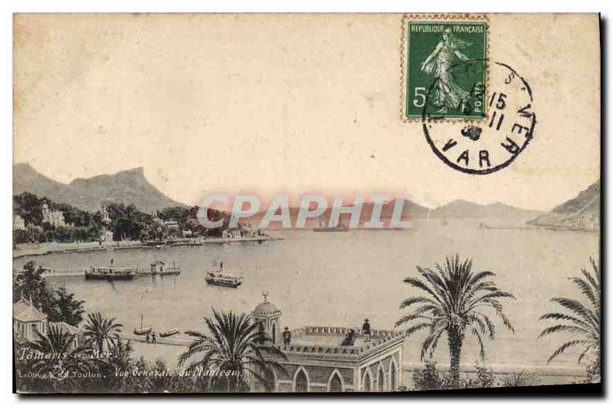 Tamaris-sur-Mer — Vue Générale du Port — éditeur Léon Guech, Toulon