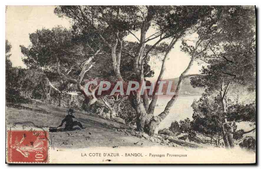 CPA La Cote d'Azur Bandol Paysages Provencaux 