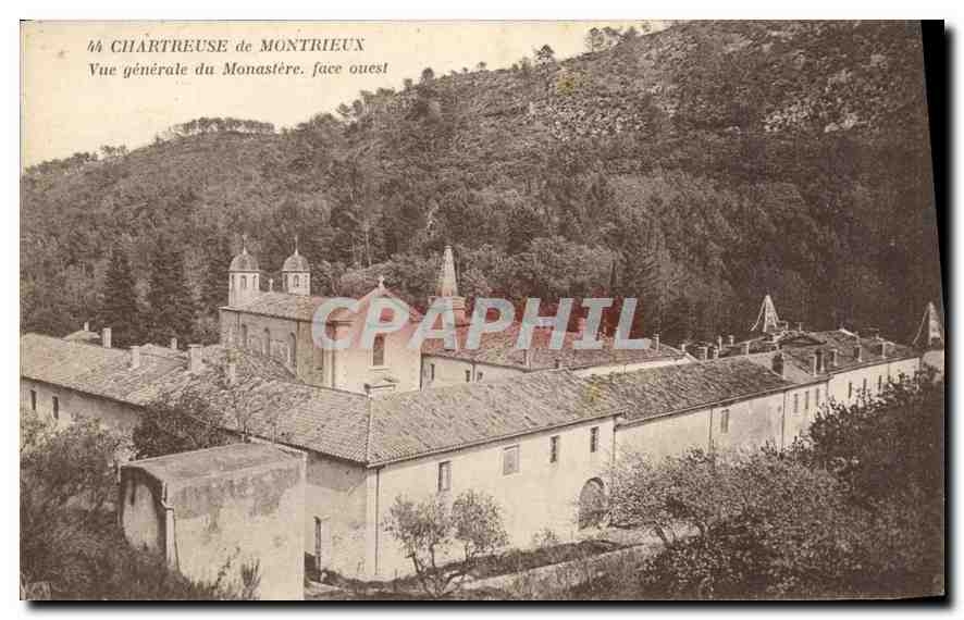 Chartreuse de Montrieux — Vue générale du monastère face ouest — éditeur non identifié