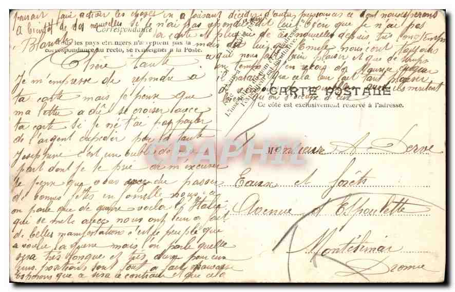 CPA Beaulieu a vol d'oiseau  — Verso