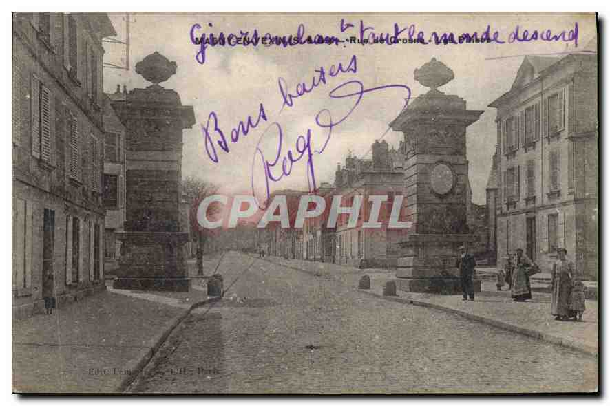 CPA Magny en Vexin Rue de Crosne