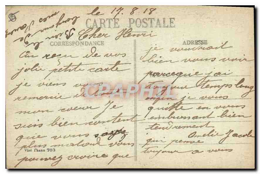 Thann (Alsace Française) - La Cathédrale — J. M. & Thann — Rückseite