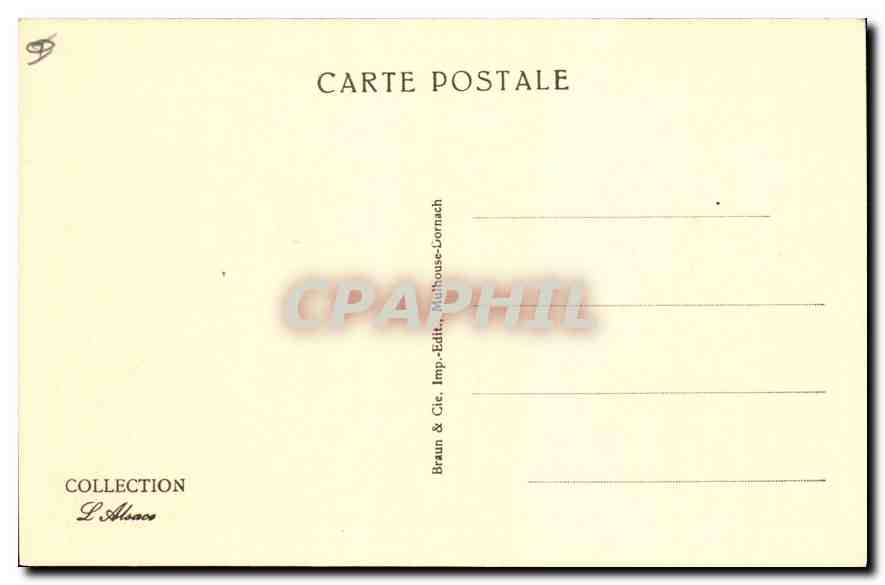 CPA Mont Sainte Odile le Mur Paien et le Couvent  — Rückseite