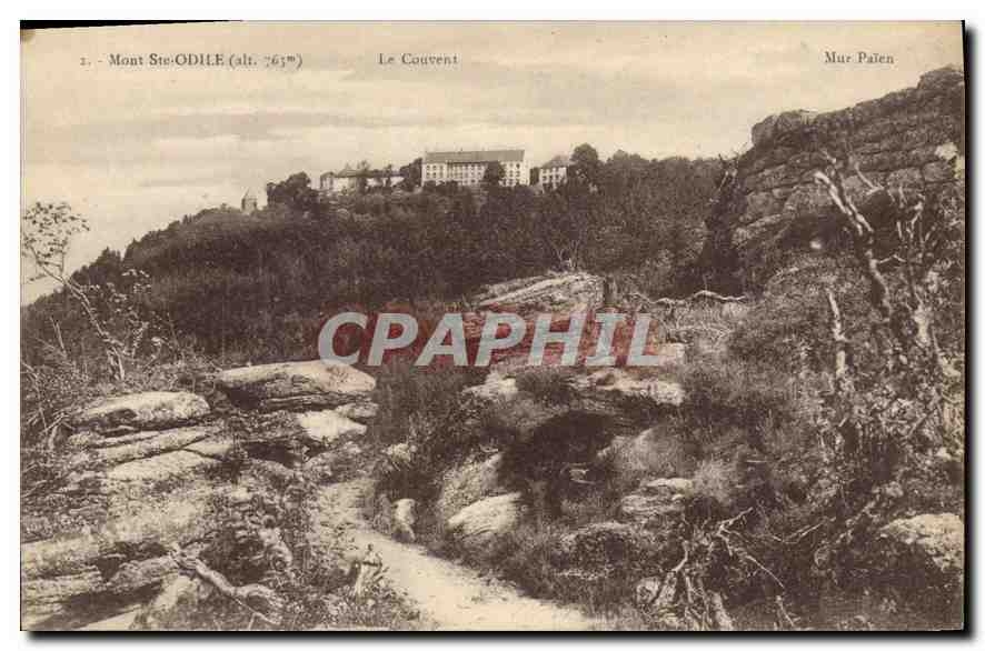 CPA Mont Ste Odile le Couvent Mur Paien 