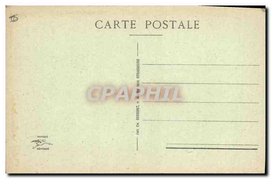CPA Mont Ste Odile le Couvent Mur Paien  — Rückseite