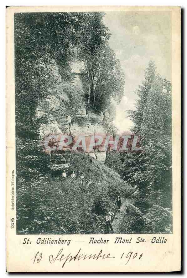 CPA St Odilienberg Rocher Mont Ste Odile 