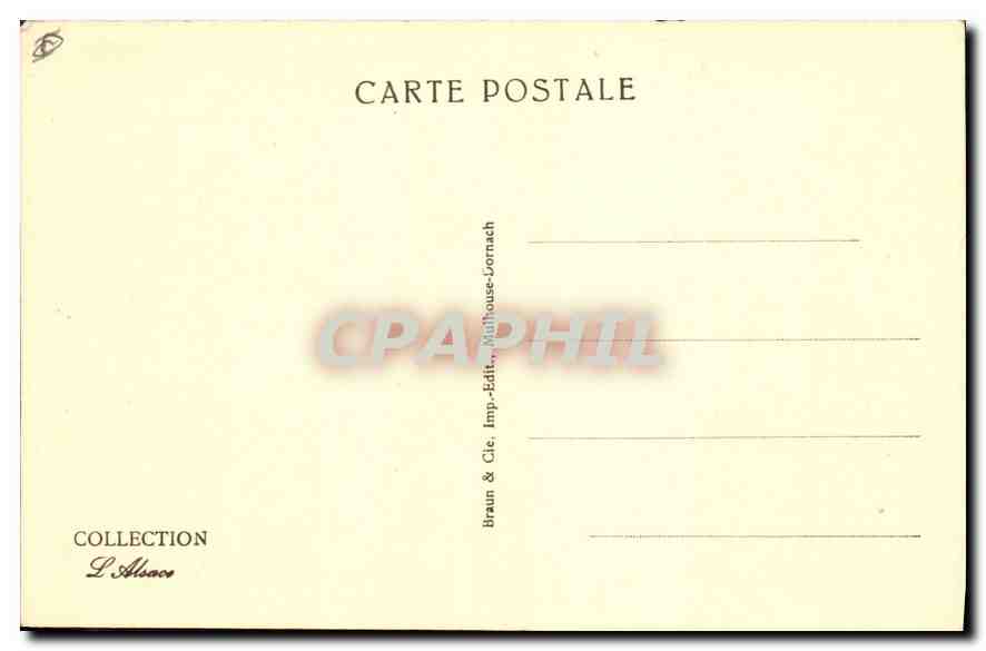CPA Mont Sainte Odile le Mur Paien et le Couvent  — Rückseite
