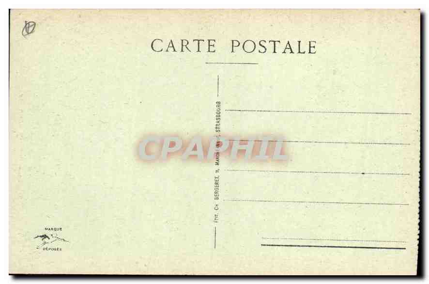 Saverne - The Museum — Publisher C. Bergeret, Strasbourg, n°9 — Back