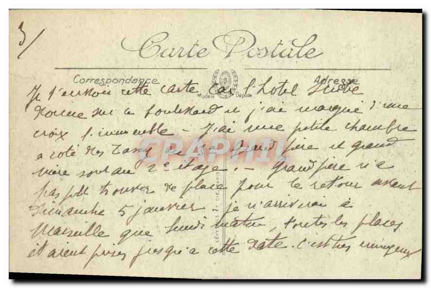 CPA Paris le Boulevard des Capucines Automobile — Rückseite