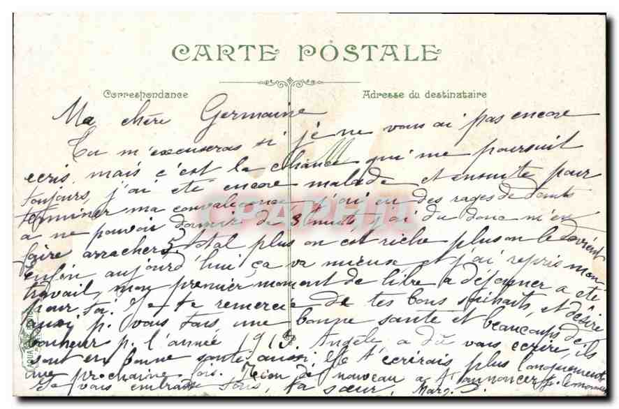 CPA Paris Notre Dame  — Verso