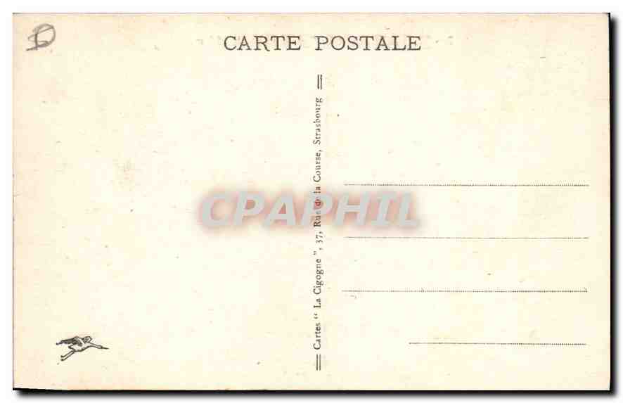 Hoh-Königsburg (Alsace), alt. 757 m. — Carte postale éditée par 'La Cigogne', Strasbourg — Rückseite