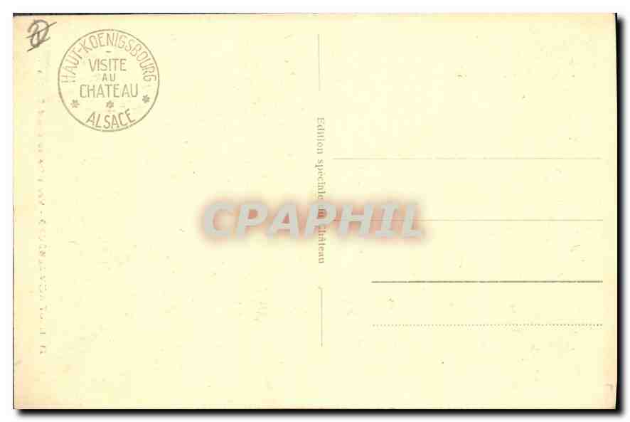 Haut-Kœnigsbourg — Vue prise du Grand Bastion — Édition spéciale du château — Verso