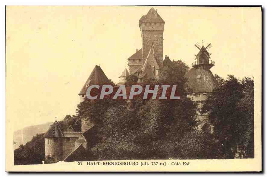 Haut-Kœnigsbourg — Vue du château côté est — Édition spéciale du château