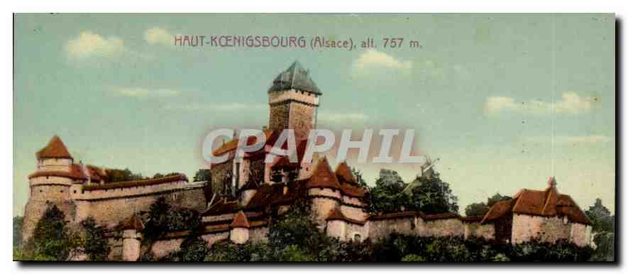 Haut-Kœnigsbourg (Alsace) — fortified castle at 757 m — unidentified publisher
