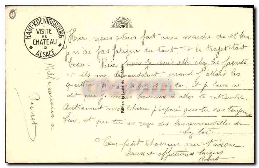 Haut-Kœnigsbourg - Pont levé du haut jardin — Édition Grapphil, n°23 — Rückseite