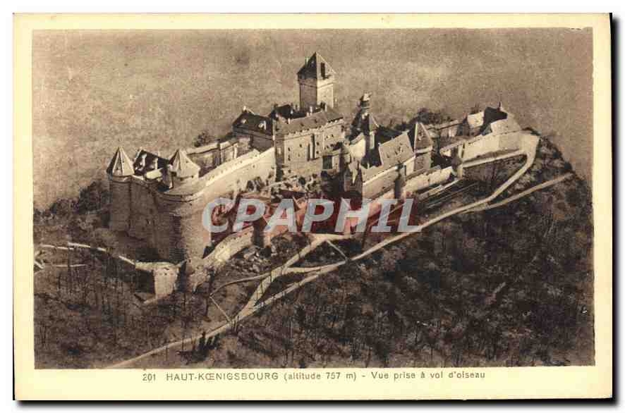 Haut-Kœnigsbourg — Vue prise à vol d'oiseau — Édition spéciale du Château