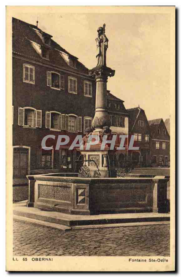 CPA Obernai fontaine Ste Odile 