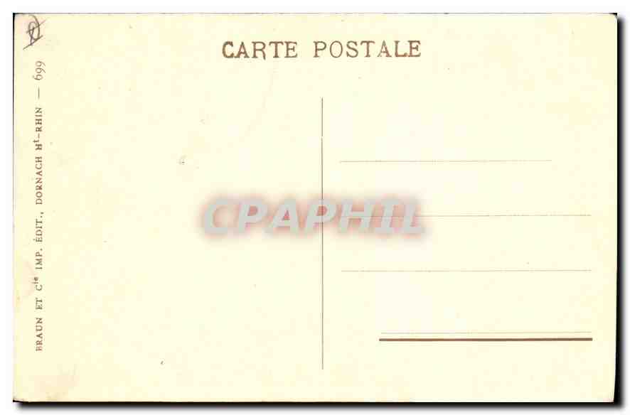CPA Obernai maison Natale de Mgr Freppel  — Rückseite