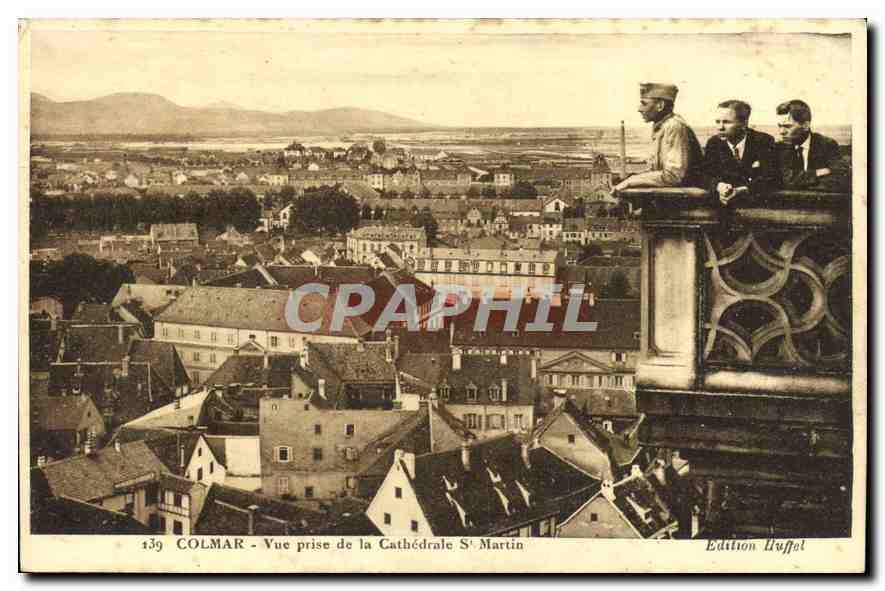 CPA Colmar vue prise de la cathedrale St Martin 