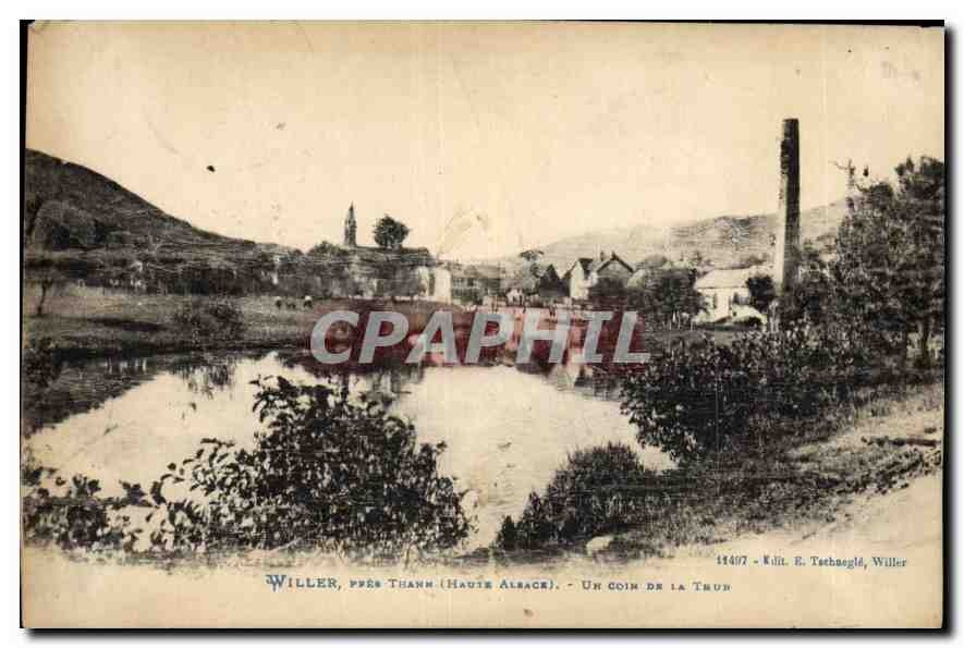 Willer, près Thann (Haute Alsace) — Un coin de la Trun — Édit. E. Tschägél, Willer