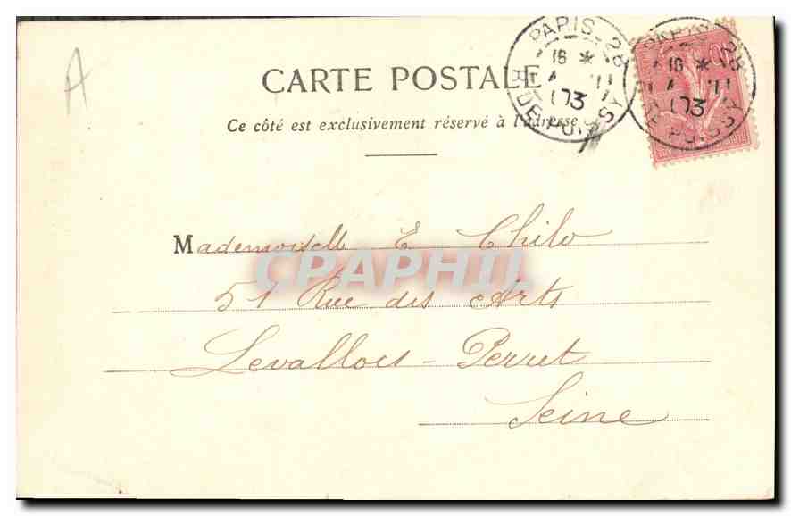 CPA Paris Basilique du Sacre Coeur  — Verso