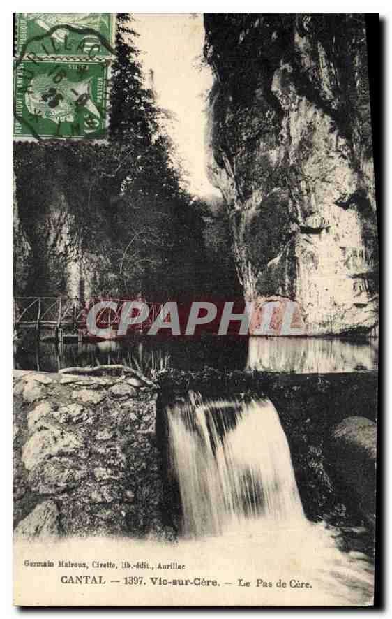 CPA Cantal Vic sur Cere le Pas de Cere 