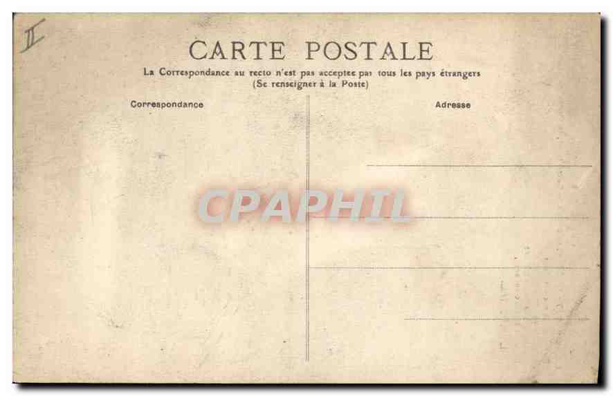 CPA L'Auvergne Cantal Thiezac le Chaos de Casteltinet la porte du Lion  — Rückseite