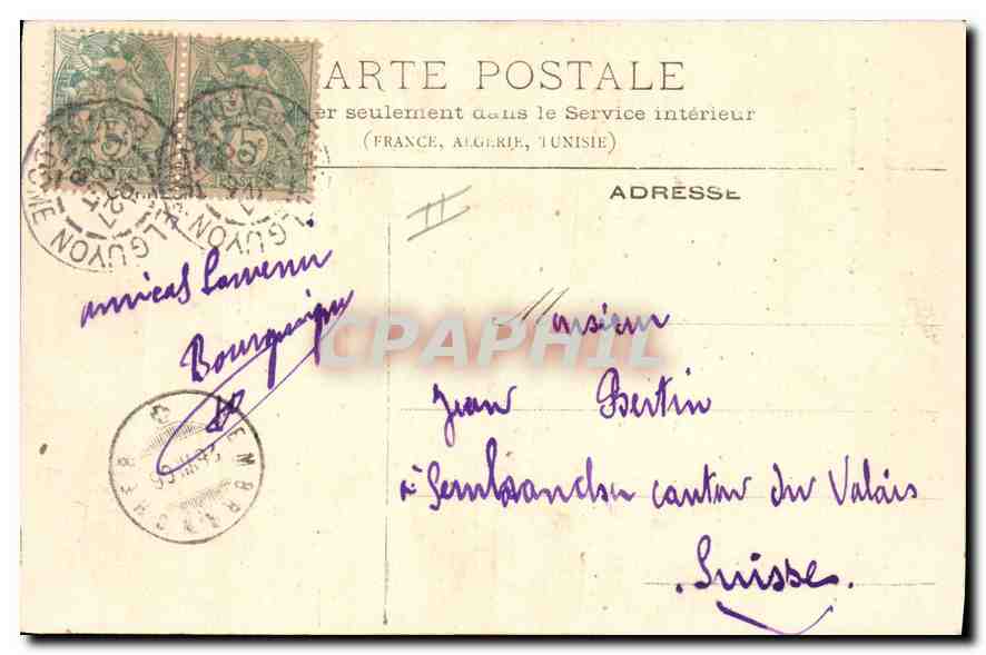 CPA Le Ceiller et la Cave  — Rückseite