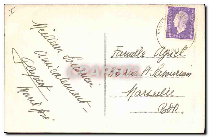 CPA La Truyere Cantal le Promontoire de Laussac  — Rückseite