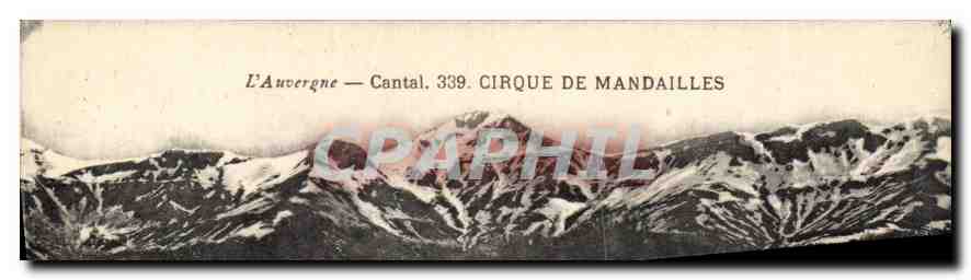 CPA L'Auvergne Cantal Cirque de Mandailles 