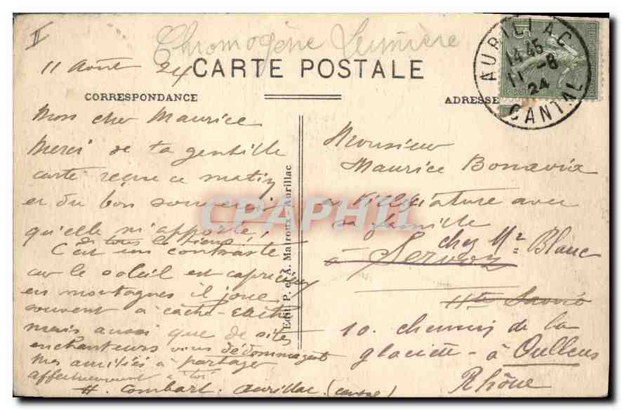 CPA L'Auvergne Pittoresque Montagnes du Cantal le Col de Neromes Vaches — Reverso