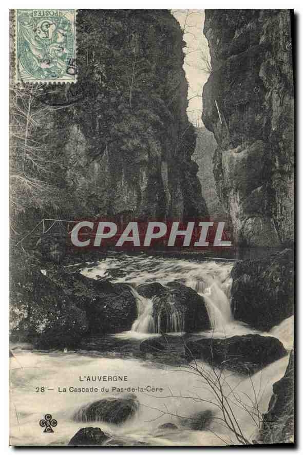 L'Auvergne — La Cascade du Pas-de-la-Cère — éditeur non identifié, n° 28