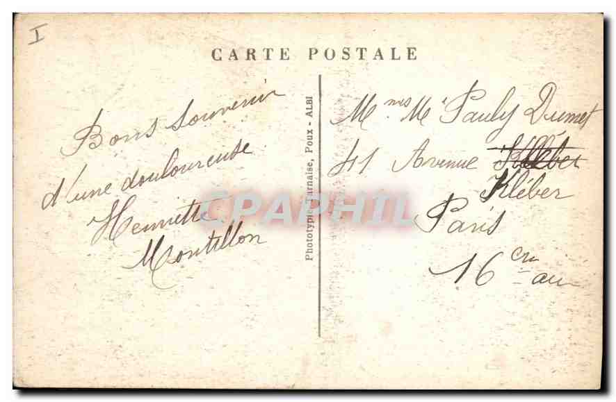 CPA Le Cantal Illustre pont Romain sur la Santoire Peyre Arse  — Rückseite