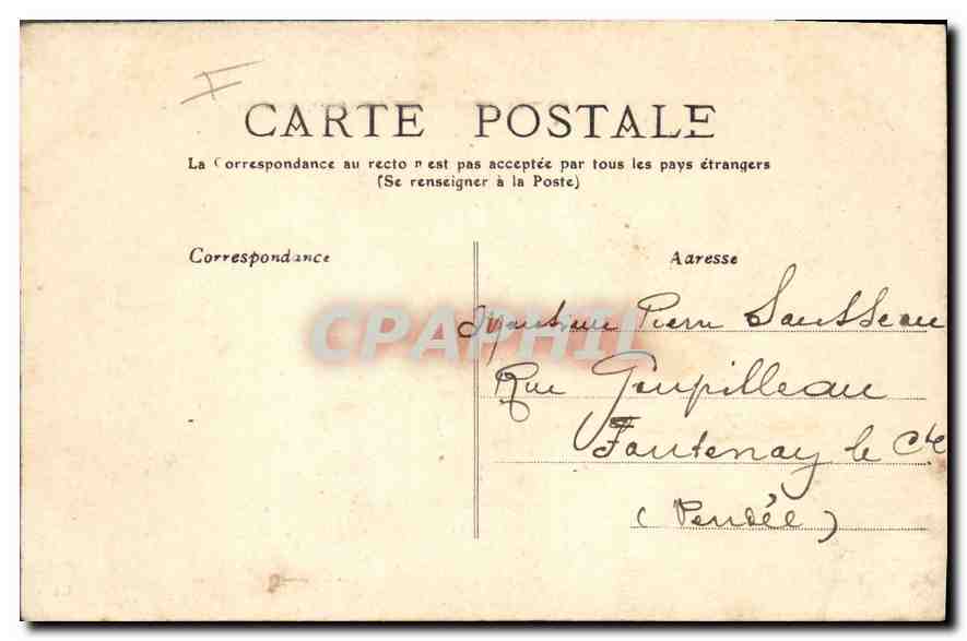 CPA L'Auvergne le Plomb du Cantal vu de la route du Lioran a Vic sur Cere  — Rückseite
