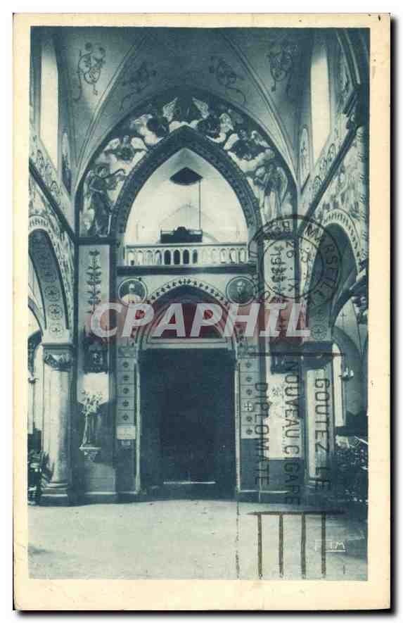 CPA Les Belles Cartes Illustrees Sanctuaire de N D de Quezac Cantal la Tribune 