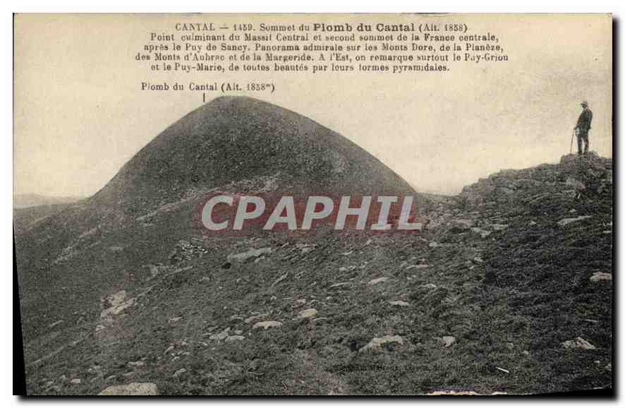 Plomb du Cantal — sommet du Massif Central — éditeur CPAPHIL, n° de série non visible