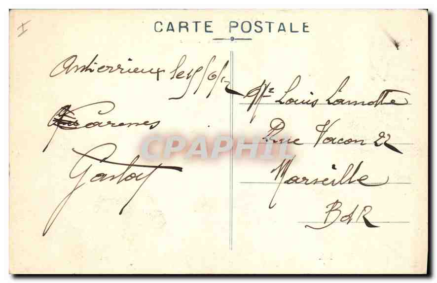 CPA Le Cantal Pittoresque du Lioran a Murat la route au pont de Pierre Taillade  — Rückseite