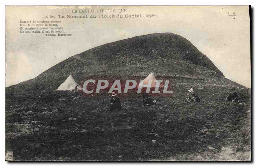 CPA Le Cantal Pittoresque le Sommet du Plomb du Cantal 